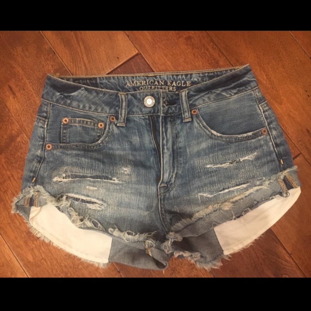 American Eagle Hi Rise Festival Shorts 0